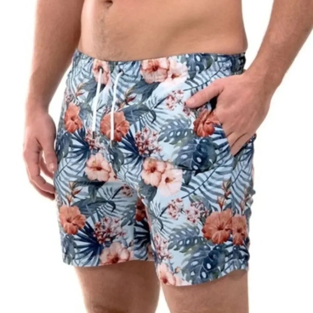 Franks Australia 5.5” Maui Sky Floral Print Swim Trunks Size XL‎